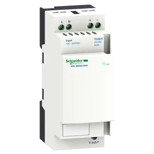 Regulated switch power supply, modicon power supply, 1 or 2 phase, 100...240V AC, 24В, 0.3А