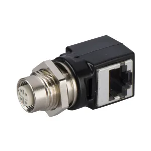Перехідник M12 гніздовий/RJ45 - для Ethernet підключення
