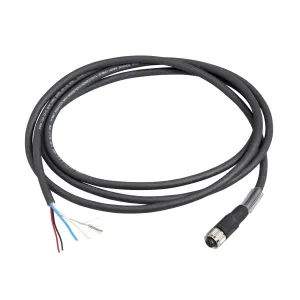 Radio frequency identification XG, Modbus shielded cable, M12 female connector, end with free wires, IP67, 2 m
