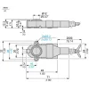 XC010L2 Мікроперемикач, Кінцевий вимикач XC Standard, miniature кінцевий вимикач, flat plunger, кабель length 2 m