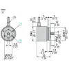 XCC1406PR11K Opto-electronic rotary encoders XCC, incremental encoder Ø 40, solid shaft 6 mm, 1024 бали, push pull