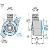 XCC1514TSM11Y Інкрементальний кодер Ø 58 - through shaft 14 mm - 1024..16384 points - push-pull