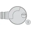 XCC1514TSM11Y Інкрементальний кодер Ø 58 - through shaft 14 mm - 1024..16384 points - push-pull