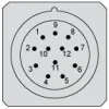 XCC1912PS10RN Інкрементальний кодер Ø 90 - solid shaft 12 mm - 1000 балів - 5V RS422