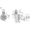 XCC2506PS81KGN Opto-electronic rotary encoders XCC, absolute encoder Ø 58 single turn, solid shaft 6 mm, push pull 13 bit Gray