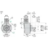 XCC2510PS81KB Opto-electronic rotary encoders XCC, absolute encoder Ø 58 single turn, solid shaft 10 mm, push pull 13 bit binary