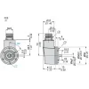 XCC3506PS84SGN Opto-electronic rotary encoders XCC, absolute encoder Ø 58 multi turn, solid shaft 6 mm, SSI 25 bit Gray