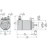 XCC3510PS84CBN Opto-electronic rotary encoders XCC, absolute encoder Ø 58 multi turn, solid shaft 10 mm, 25 bit binary, CANopen