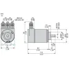 XCC3510PV84FBN Opto-electronic rotary encoders XCC, absolute encoder Ø 58 multi turn, solid shaft 10 mm, 25 bit binary, PROFIBUS