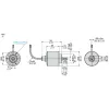 XCC3510SPA48SGN Absolute encoder Ø58 нержавіюча сталь - multi turn - solid shaft 10 мм - SSI Gray