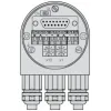 XCC3515CV84FB Absolute encoder Ø 58 multi turn - hollow shaft 15 mm - 25-bit binary - PROFIBUS