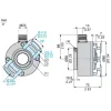 XCC3930TS84SGN Absolute encoder Ø 90 multi turn - through shaft 30 mm - SSI 25-bit Gray