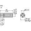 XCCR158RDA12 Зменшувальний комір, for encoder Ø 58, Ø 14 to 12 mm