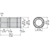 XCCR290RDP16 Зменшувальний комір, for encoder Ø 90, Ø 30 мм to 16 mm