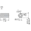 XCCR358RDL12 Зменшувальний комір - for encoder Ø 58 with hollow shaft - Ø 15 to 12 mm