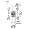 XCCRAE0606 Муфта валу, for encoder, elastic monobloc Ø 6 to 6 mm