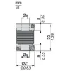 XCCRAS0612 Муфта валу - for encoder - homokinetic with bellows Ø 6 to 12 mm