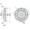 XCCRB2 Заміна інтерфейсу коміра - for encoder Ø 90
