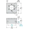 XCCRE5SN Plain bracket, for encoder Ø 58