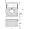 XCCRE9RN Кронштейн з компенсатором люфта - for encoder Ø 90