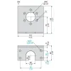 XCCRE9SN Plain bracket - for encoder Ø 90