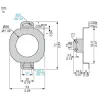 XCCRF5B Гнучкий монтажний комплект - anti-rotation - for encoder Ø 58 CANopen or PROFIBUS