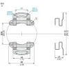 XCCRF9 Гнучкий монтажний комплект - anti-rotation - for encoder Ø 90