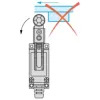 XCE145CTQ Variable length thermoplastic roller lever, sold in lots of 10