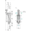 XCE146CTQ Variable length steel roller lever, sold in lots of 10