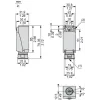 XCKD2102N12 Кінцевий вимикач XC Standard, XCKD, сталевий роликовий штовхач, 1NC+1NO, миттєве спрацювання, 1/2NPT
