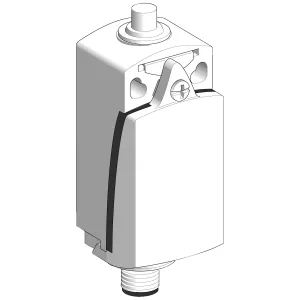 Кінцевий вимикач XC Standard, XCKD, metal end plunger, 1NC+1NO, миттєве спрацювання, M12