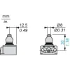 XCKD2111G11 Кінцевий вимикач XC Standard, XCKD, metal end plunger with nitrile boot, 1NC+1NO, миттєве спрацювання, Pg11
