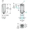 XCKD2111M12 Кінцевий вимикач XC Standard, XCKD, metal end plunger with nitrile boot, 1NC+1NO, миттєве спрацювання, M12