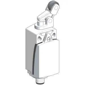Кінцевий вимикач XC Standard, XCKD, thermoplastic plastic roller lever plung. Ver, 1NC+1NO, миттєве спрацювання, M12