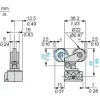 XCKD2128M12 Кінцевий вимикач XC Standard, XCKD, thermoplastic plastic roller lev plunger H or V, 1NC+1NO, миттєве спрацювання, M12