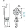 XCKD2149M12 Кінцевий вимикач XC Standard, XCKD, plastic roller lever Ø 50 var.length, 1NC+1NO, миттєве спрацювання, M12
