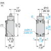 XCKJ3961H29EX Кінцевий вимикач XC Standard, XCKJ, plunger, 2NC + НІ, ATEX/IECEx