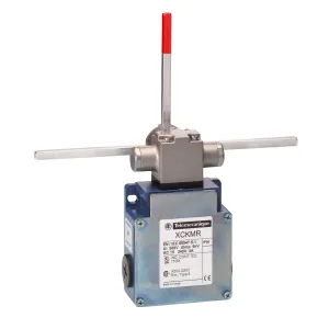 Кінцевий вимикач XC Standard, XCKMR, reverse head stay put crossed rods, 2x(2 NC), повільний, Pg13