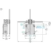 XCKMR54D2H29EX Кінцевий вимикач XC Standard, XCKMR, square стержень 6 mm crossed, 2 x (2 NC), ATEX/IECEx