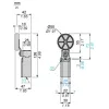 XCKN2139G11 Кінцевий вимикач XC Standard, XCKN, thermoplastic roller lever Ø 50 mm, 1NC+1NO, миттєве спрацювання, Pg11