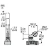 XCKT2528P16TQ Кінцевий вимикач XC Standard, XCKT, thermoplastic plastic roller lev plunger H or V, 1NC+1NO, повільний, M16