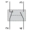 XCMD2110AM4 Кінцевий вимикач XC Standard, XCMD, metal end plunger, 1NC+1NO, миттєве спрацювання, AMP 4P