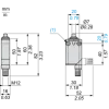 XCMD2110C12 Кінцевий вимикач XC Standard, XCMD, metal end plunger, 1NC+1NO, миттєве спрацювання, M12