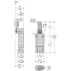 XCMD2115AM4 Кінцевий вимикач XC Standard, XCMD, plastic lever, 1NC+1NO, миттєве спрацювання, AMP 4P