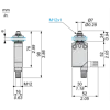 XCMD21F0M12 Кінцевий вимикач XC Standard, XCMD, M12 metal end plunger, 1C/O, миттєве спрацювання, M12