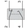XCMD2510AM4 Кінцевий вимикач XC Standard, XCMD, metal end plunger, 1NC+1NO, повільний, AMP 4P