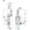 XCMH2115L2L0 XCMH Limit Switches Мініатюрний пластик метал рулетer Lever Rotate 180 NC + НВ Snap L2