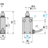 XCMH211AL1 XCMH Limit Switches Мініатюрний пластик метал plunger with protective silicone boot NC + НВ Snap L1