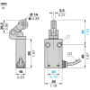 XCMH2121L1R0 XCMH Limit Switches Мініатюрний пластик пластик roller lever plunger horizontal actuation Rotate 270 NC + НВ Snap L1