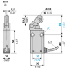XCMH2121L2 XCMH Limit Switches Мініатюрний пластик пластик roller lever plunger horizontal actuation NC + НВ Snap L2